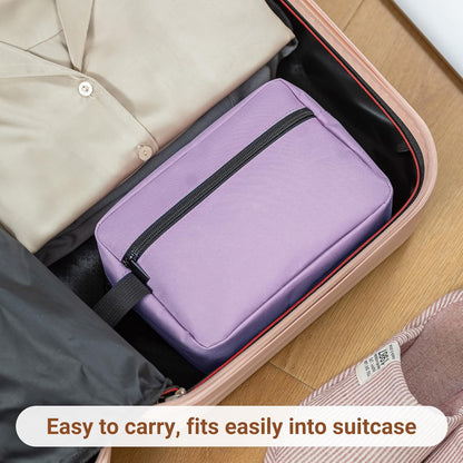 Travel Toiletry Bag for Women and Men,Lightweight Makeup Bag Hanging Dopp Kit with Shaving Compartment Cosmetic Organizer Small Tool Bag Travel Essentials,Gifts for Men(Black)