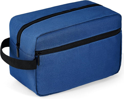 Travel Toiletry Bag for Women and Men,Lightweight Makeup Bag Hanging Dopp Kit with Shaving Compartment Cosmetic Organizer Small Tool Bag Travel Essentials,Gifts for Men(Black)