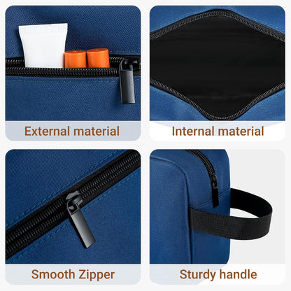 Travel Toiletry Bag for Women and Men,Lightweight Makeup Bag Hanging Dopp Kit with Shaving Compartment Cosmetic Organizer Small Tool Bag Travel Essentials,Gifts for Men(Black)