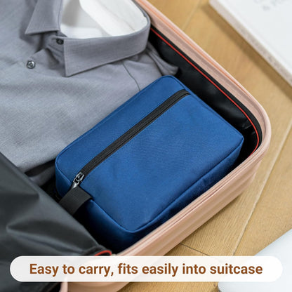 Travel Toiletry Bag for Women and Men,Lightweight Makeup Bag Hanging Dopp Kit with Shaving Compartment Cosmetic Organizer Small Tool Bag Travel Essentials,Gifts for Men(Black)