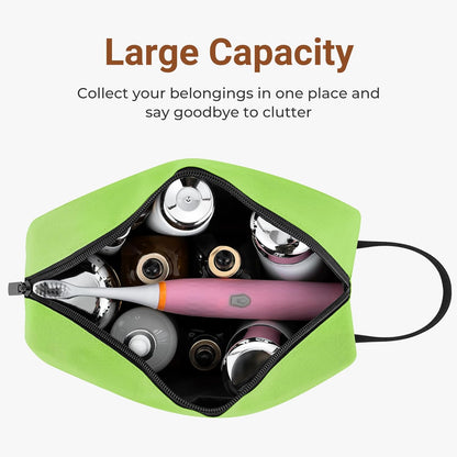 Travel Toiletry Bag for Women and Men,Lightweight Makeup Bag Hanging Dopp Kit with Shaving Compartment Cosmetic Organizer Small Tool Bag Travel Essentials,Gifts for Men(Black)