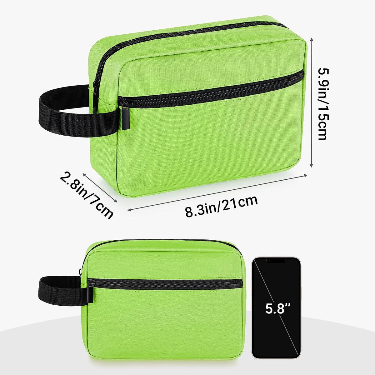 Travel Toiletry Bag for Women and Men,Lightweight Makeup Bag Hanging Dopp Kit with Shaving Compartment Cosmetic Organizer Small Tool Bag Travel Essentials,Gifts for Men(Black)