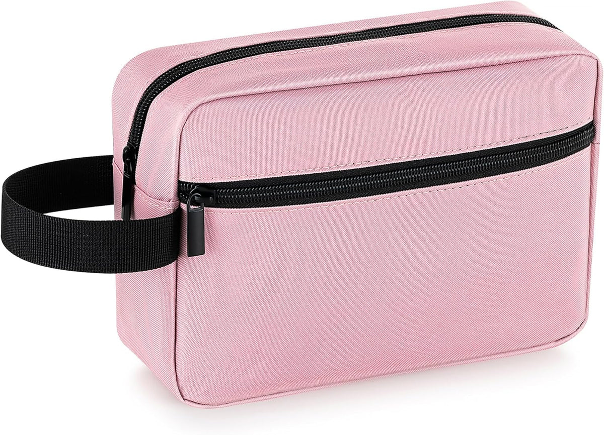 Travel Toiletry Bag for Women and Men,Lightweight Makeup Bag Hanging Dopp Kit with Shaving Compartment Cosmetic Organizer Small Tool Bag Travel Essentials,Gifts for Men(Black)