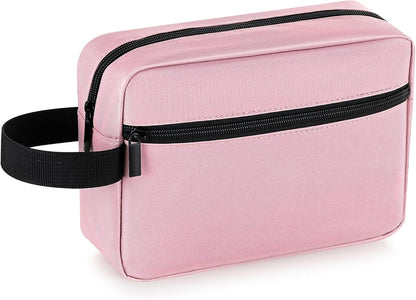 Travel Toiletry Bag for Women and Men,Lightweight Makeup Bag Hanging Dopp Kit with Shaving Compartment Cosmetic Organizer Small Tool Bag Travel Essentials,Gifts for Men(Black)