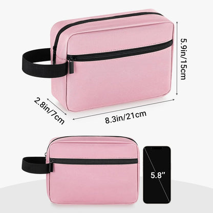 Travel Toiletry Bag for Women and Men,Lightweight Makeup Bag Hanging Dopp Kit with Shaving Compartment Cosmetic Organizer Small Tool Bag Travel Essentials,Gifts for Men(Black)