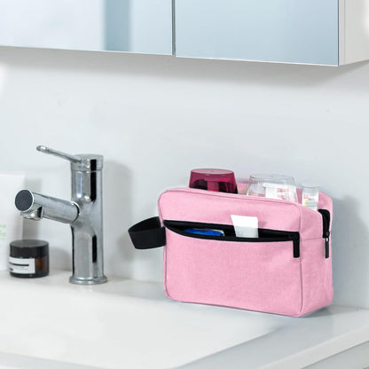 Travel Toiletry Bag for Women and Men,Lightweight Makeup Bag Hanging Dopp Kit with Shaving Compartment Cosmetic Organizer Small Tool Bag Travel Essentials,Gifts for Men(Black)