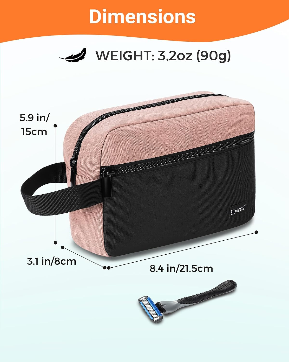 Travel Toiletry Bag for Women and Men,Lightweight Makeup Bag Hanging Dopp Kit with Shaving Compartment Cosmetic Organizer Small Tool Bag Travel Essentials,Gifts for Men(Black)