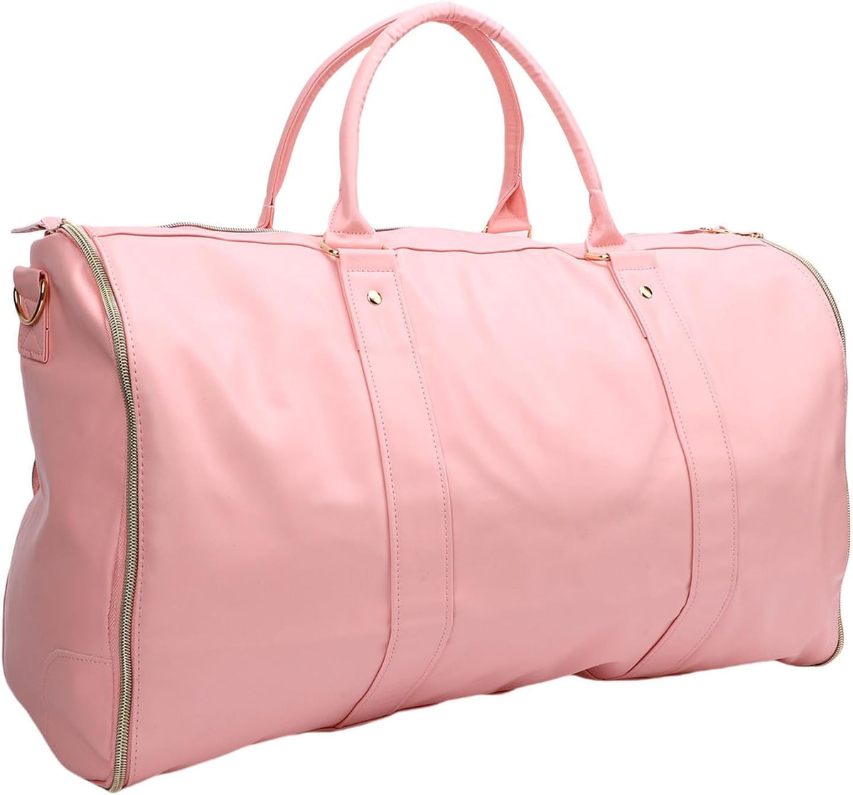 Carry on Garment Bag for Travel, 2 in 1 Convertible Hanging Suitcase Suit Travel Bag with Comfortable Handle, Large Capacity Duffel on Wheels for Business Trips, Weekends (Cream White)