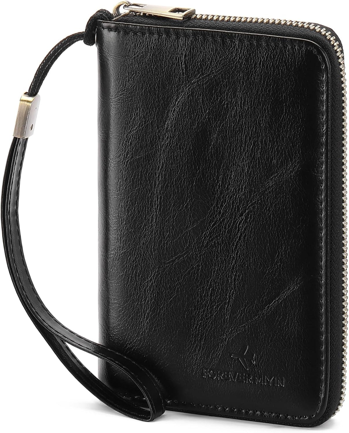 RFID Blocking Passport Holder for Wallet,with Zipper Travel Wallet Credit Cards Case Women Men Passport Cover Wallet