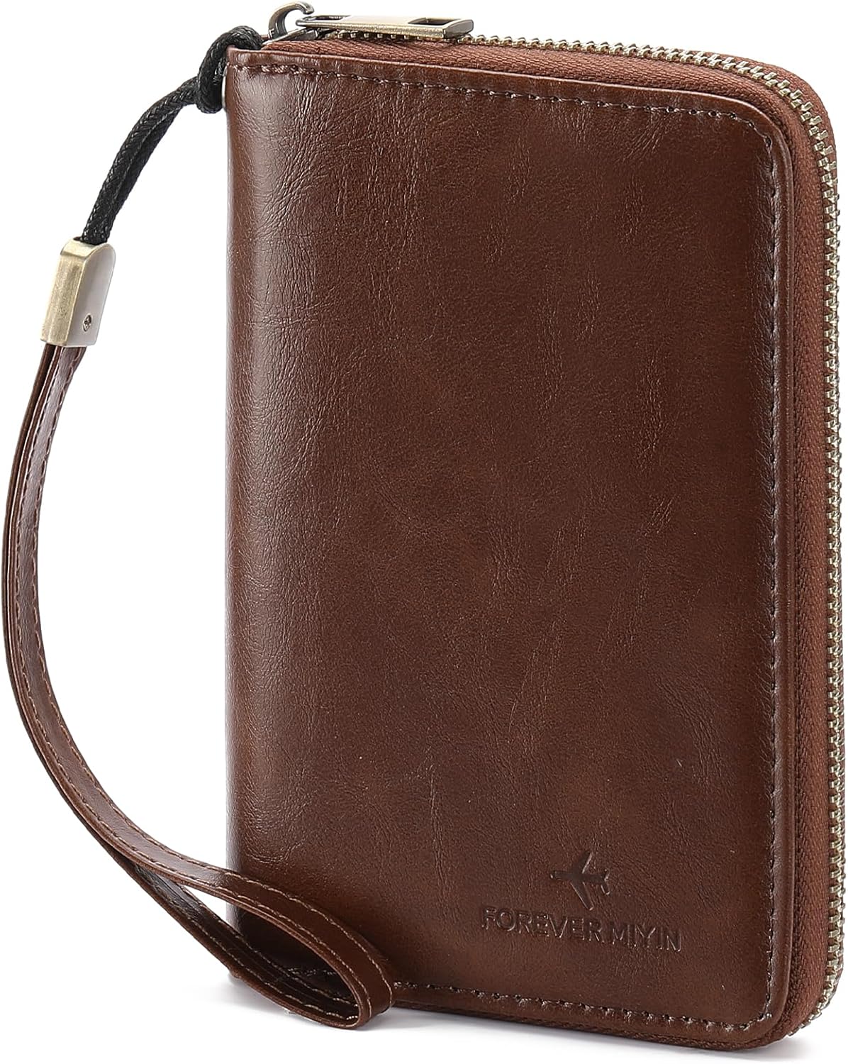 RFID Blocking Passport Holder for Wallet,with Zipper Travel Wallet Credit Cards Case Women Men Passport Cover Wallet