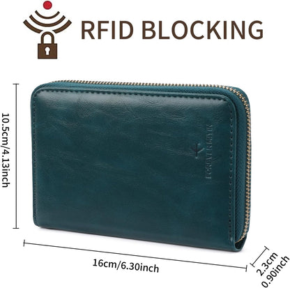 RFID Blocking Passport Holder for Wallet,with Zipper Travel Wallet Credit Cards Case Women Men Passport Cover Wallet