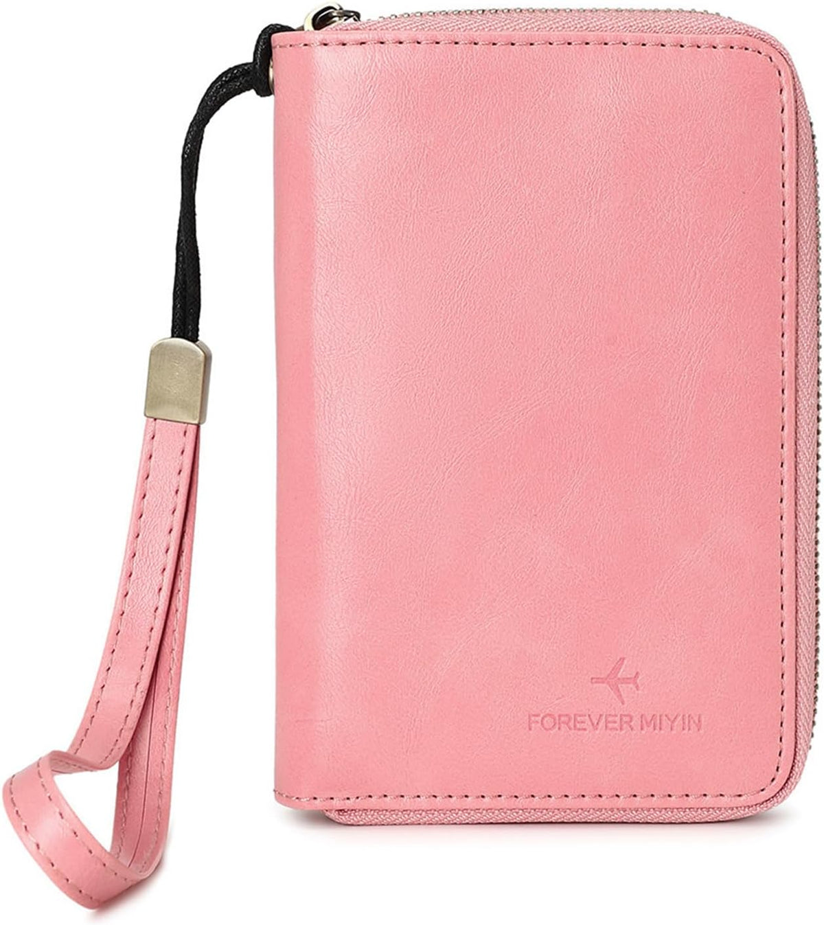 RFID Blocking Passport Holder for Wallet,with Zipper Travel Wallet Credit Cards Case Women Men Passport Cover Wallet