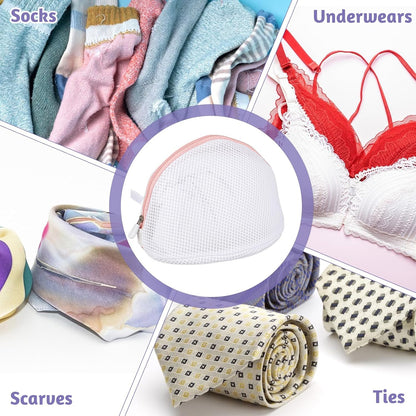 3 Pcs Bra Washing Bags, Mesh Wash Bag for Bras with Zipper, Large Bra Washing Bags for Laundry, Bra Laundry Bags for Washing Machine Women Lingerie Bags Wash for Washing Delicates