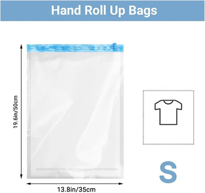 Roll Up Travel Space Saver Storage Bags For Luggage Clothes Cruise Ship Essentials Home Packing-Organizer((S))