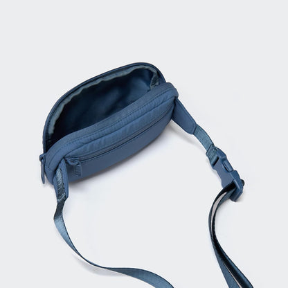 Mini Belt Bag – Ultra Compact, Fits 6.7” Phone, Lipstick, Earbuds, Essentials, Small Crossbody Waist Purse, Black Onyx
