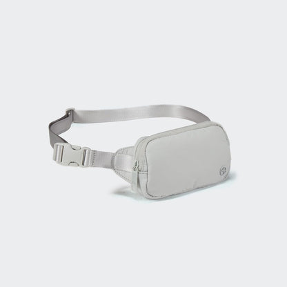 Mini Belt Bag – Ultra Compact, Fits 6.7” Phone, Lipstick, Earbuds, Essentials, Small Crossbody Waist Purse, Black Onyx