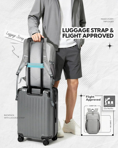 Lightweight Packable Backpack, 25L Small Foldable Travel Daypack | Multi-Pocket with Luggage Strap, Breathable Back Pad, Comfortable to wear, Easy to Fold, Compact Day Pack for Hiking Outdoor