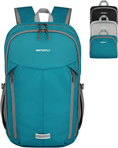 Lightweight Packable Backpack, 25L Small Foldable Travel Daypack | Multi-Pocket with Luggage Strap, Breathable Back Pad, Comfortable to wear, Easy to Fold, Compact Day Pack for Hiking Outdoor