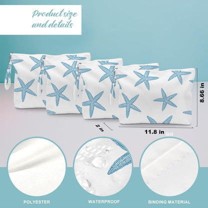 Wet Dry Bag Waves Rainbow Wet Bag Beach Bags for Swimsuit Toiletry Bags Travel Essentials For Women, Beach Travel Gym for Swimsuit Dirty Diaper Gifts