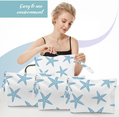 Wet Dry Bag Waves Rainbow Wet Bag Beach Bags for Swimsuit Toiletry Bags Travel Essentials For Women, Beach Travel Gym for Swimsuit Dirty Diaper Gifts