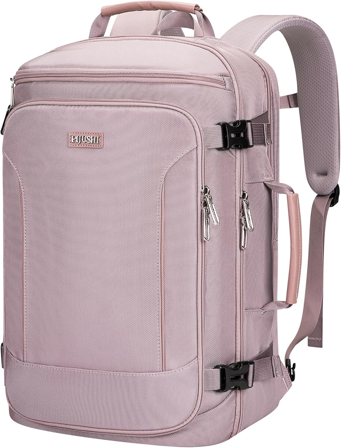 Large Travel Backpack for Women with 16" Padded Laptop Compartment | Flight Approved Carry On Bag with 180° Open, USB Port, Anti-Theft Pocket for Airport, Road Trips, Work, PE067 Khaki