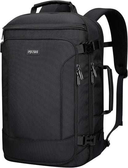 Large Travel Backpack for Women with 16" Padded Laptop Compartment | Flight Approved Carry On Bag with 180° Open, USB Port, Anti-Theft Pocket for Airport, Road Trips, Work, PE067 Khaki