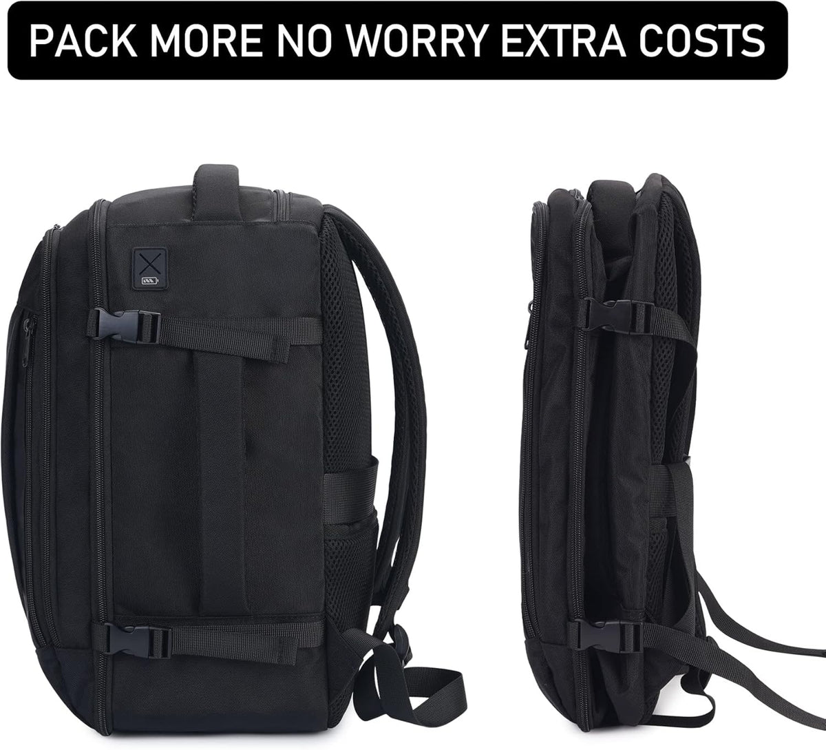 35L TSA Friendly Travel Laptop Backpack for Men and Women, Large Carry-On Business Backpack with 17.3 In Laptop Compartment, Waterproof Oxford Fabric, Anti-Theft Pocket, Multiple Pockets, Blue