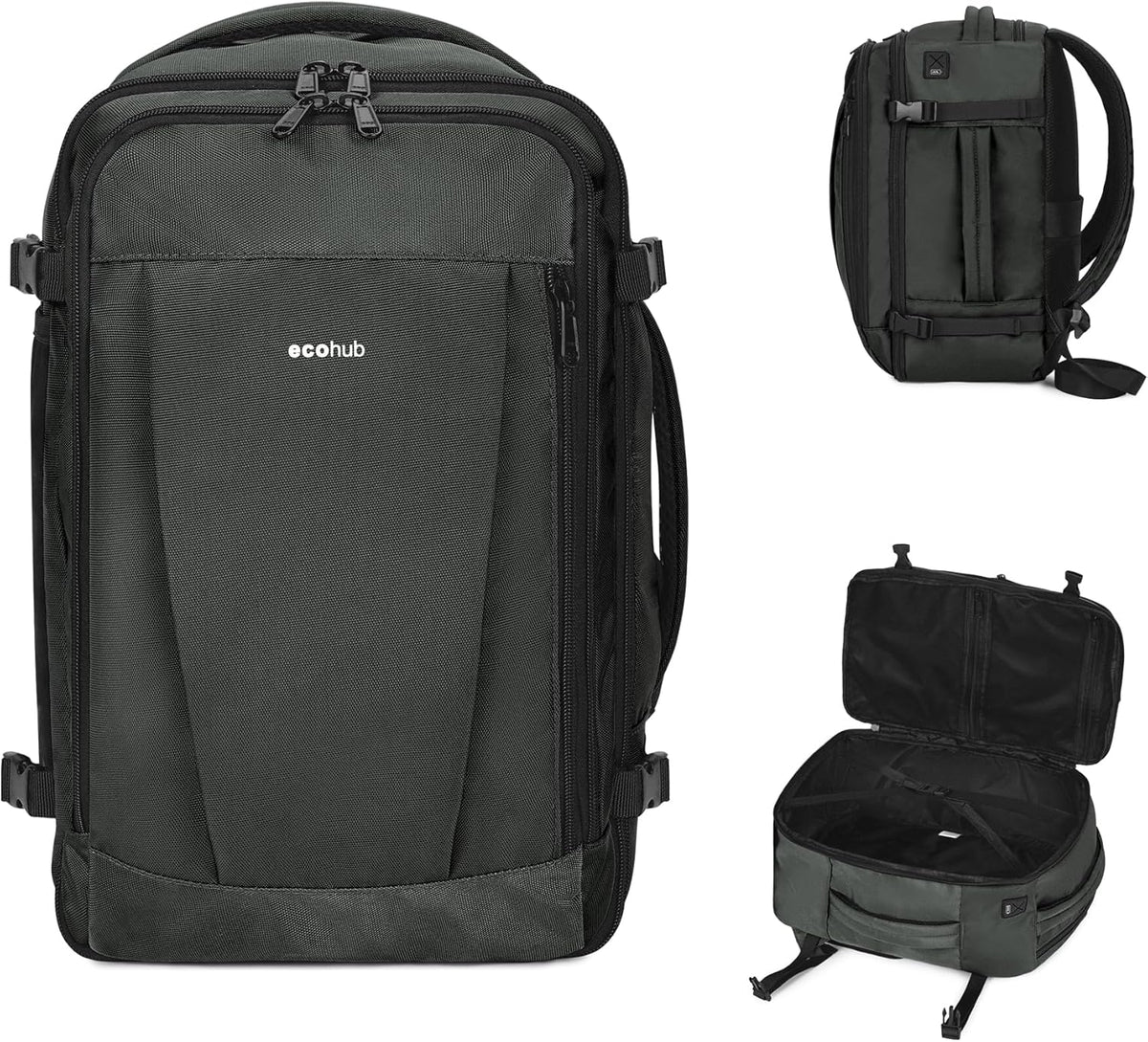 35L TSA Friendly Travel Laptop Backpack for Men and Women, Large Carry-On Business Backpack with 17.3 In Laptop Compartment, Waterproof Oxford Fabric, Anti-Theft Pocket, Multiple Pockets, Blue