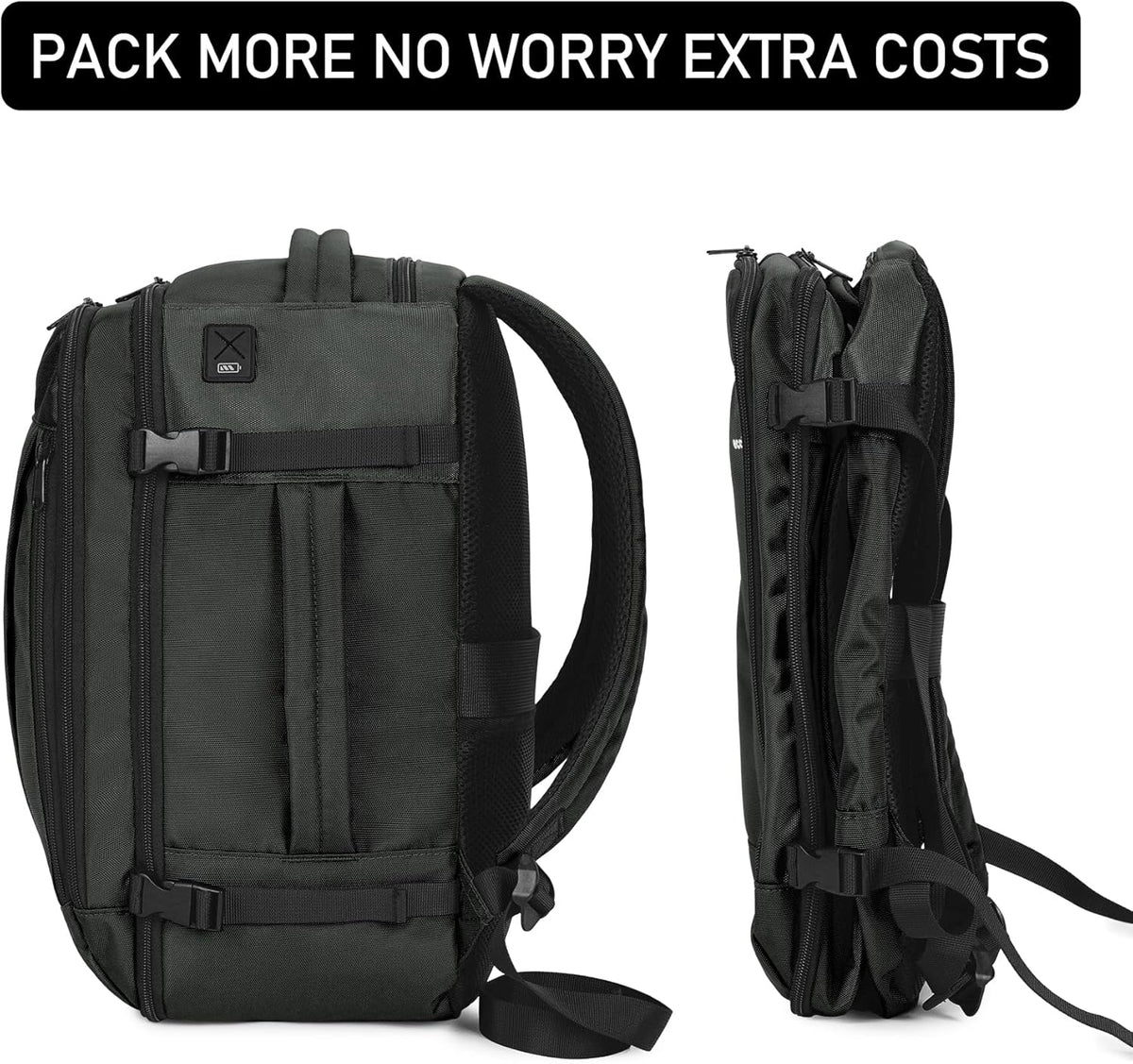 35L TSA Friendly Travel Laptop Backpack for Men and Women, Large Carry-On Business Backpack with 17.3 In Laptop Compartment, Waterproof Oxford Fabric, Anti-Theft Pocket, Multiple Pockets, Blue