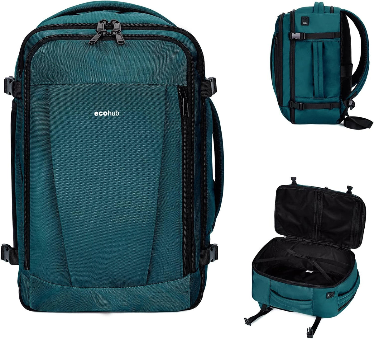 35L TSA Friendly Travel Laptop Backpack for Men and Women, Large Carry-On Business Backpack with 17.3 In Laptop Compartment, Waterproof Oxford Fabric, Anti-Theft Pocket, Multiple Pockets, Blue