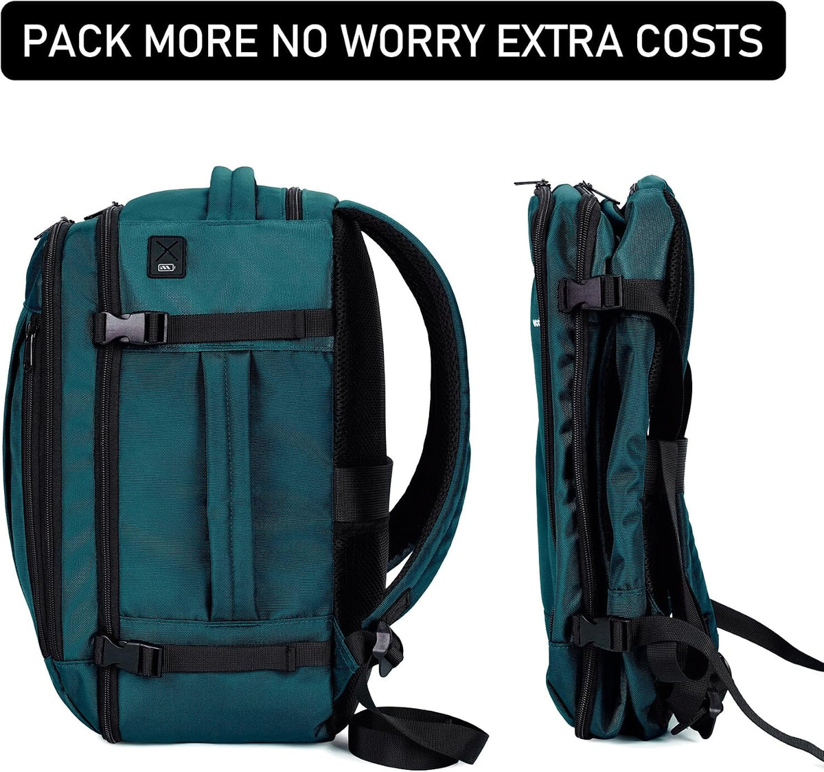 35L TSA Friendly Travel Laptop Backpack for Men and Women, Large Carry-On Business Backpack with 17.3 In Laptop Compartment, Waterproof Oxford Fabric, Anti-Theft Pocket, Multiple Pockets, Blue