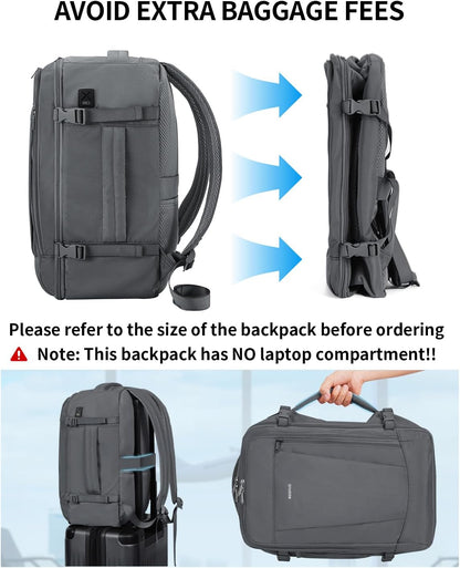 35L TSA Friendly Travel Laptop Backpack for Men and Women, Large Carry-On Business Backpack with 17.3 In Laptop Compartment, Waterproof Oxford Fabric, Anti-Theft Pocket, Multiple Pockets, Blue
