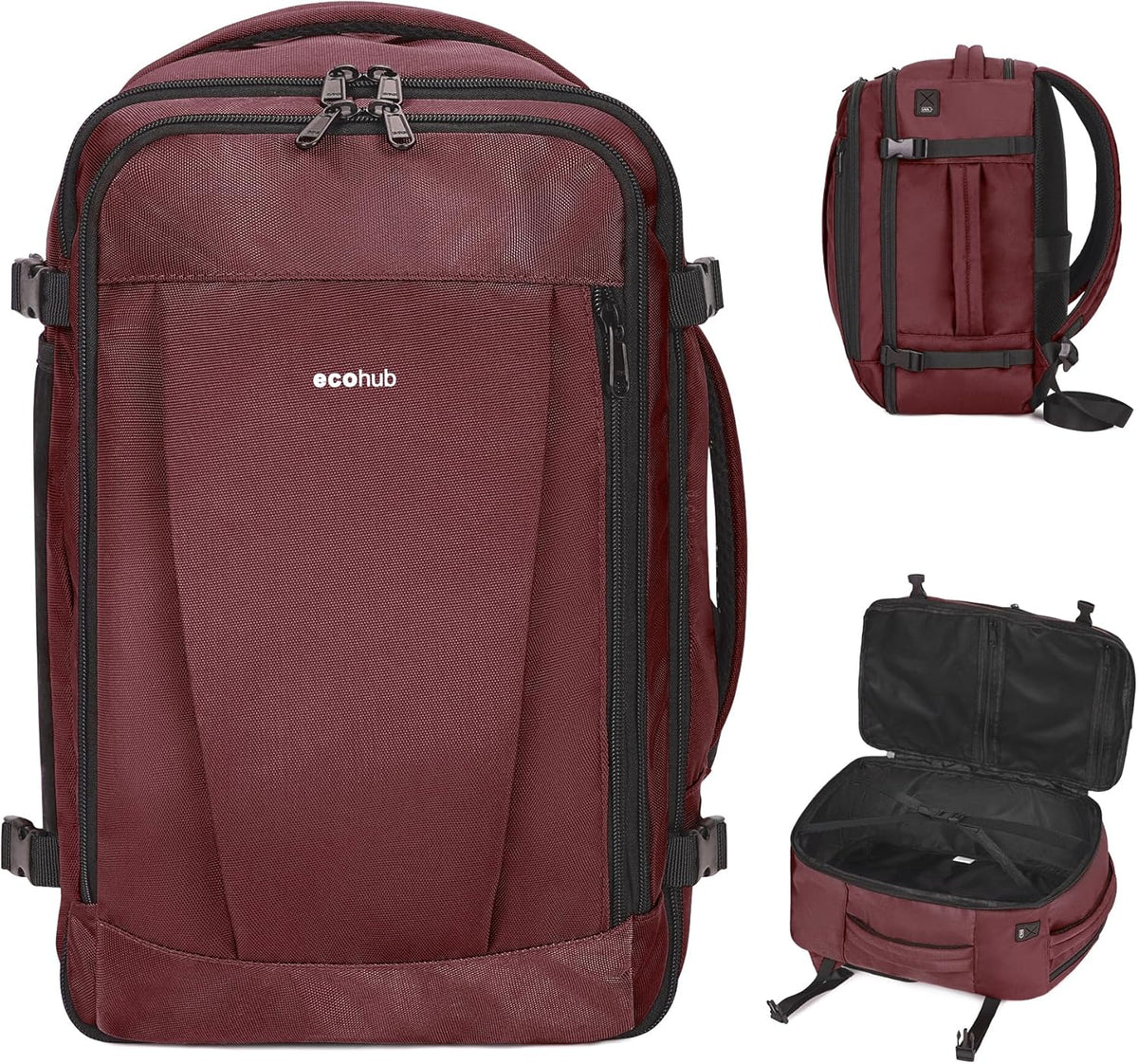 35L TSA Friendly Travel Laptop Backpack for Men and Women, Large Carry-On Business Backpack with 17.3 In Laptop Compartment, Waterproof Oxford Fabric, Anti-Theft Pocket, Multiple Pockets, Blue
