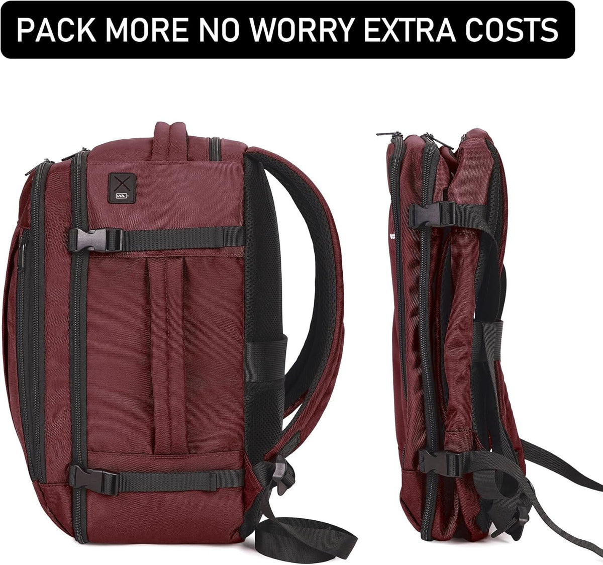 35L TSA Friendly Travel Laptop Backpack for Men and Women, Large Carry-On Business Backpack with 17.3 In Laptop Compartment, Waterproof Oxford Fabric, Anti-Theft Pocket, Multiple Pockets, Blue