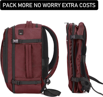 35L TSA Friendly Travel Laptop Backpack for Men and Women, Large Carry-On Business Backpack with 17.3 In Laptop Compartment, Waterproof Oxford Fabric, Anti-Theft Pocket, Multiple Pockets, Blue