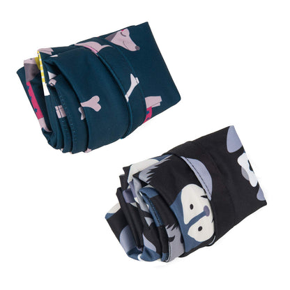 ALVA 2pcs Cloth Diaper Wet Dry Bags Waterproof Reusable with Two Zippered Pockets Travel Beach Pool Daycare Soiled Baby Items Yoga Gym Bag for Swimsuits or Wet Clothes LX-AMD0912 - Colors A