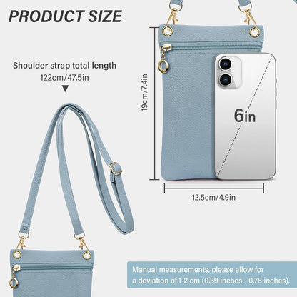 Cell Phone Purse, PU Leather Phone Bag Cell Phone Wallet for Women and Girls, Crossbody Phone Purse for Shopping