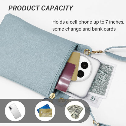 Cell Phone Purse, PU Leather Phone Bag Cell Phone Wallet for Women and Girls, Crossbody Phone Purse for Shopping