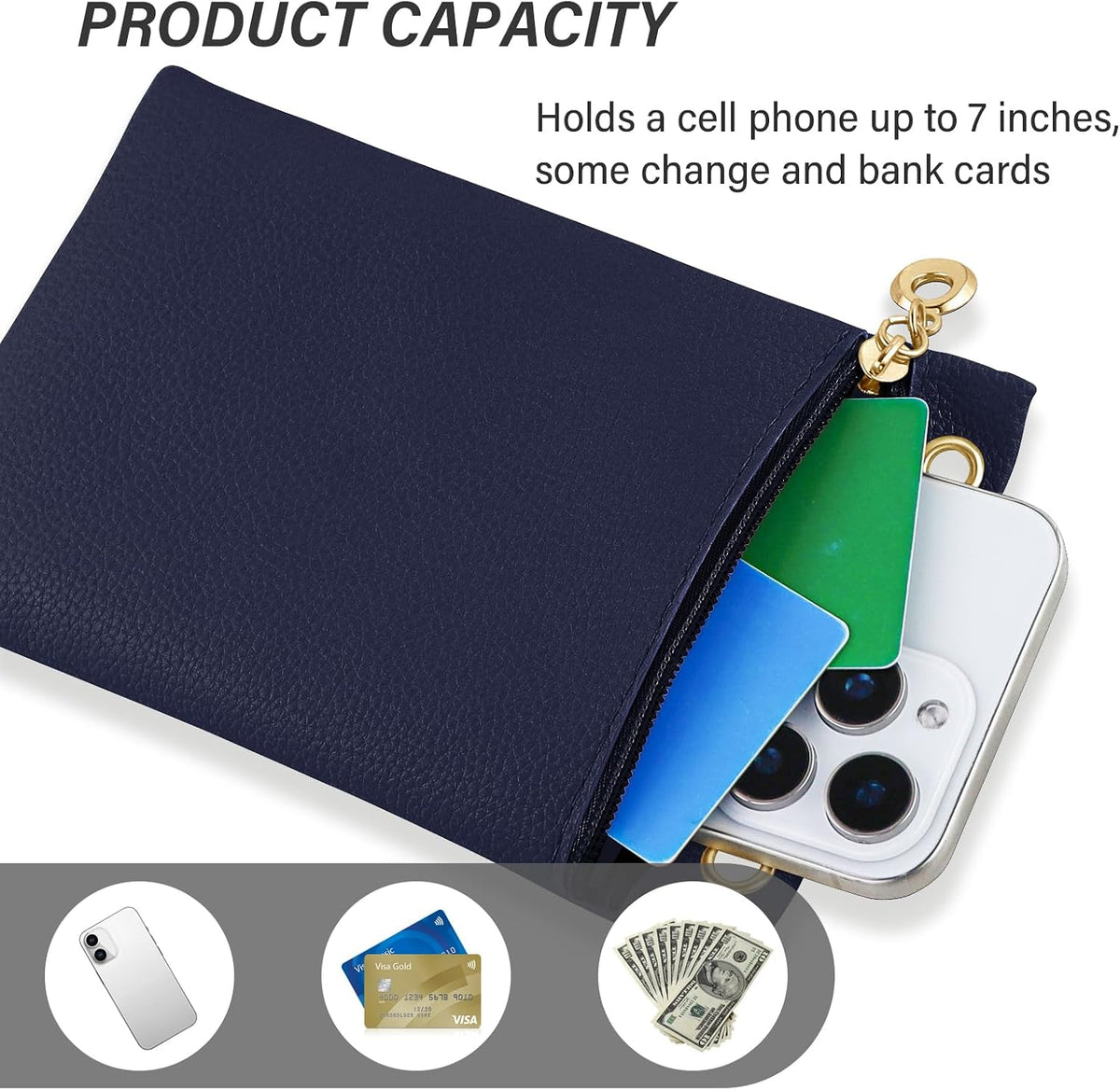 Cell Phone Purse, PU Leather Phone Bag Cell Phone Wallet for Women and Girls, Crossbody Phone Purse for Shopping