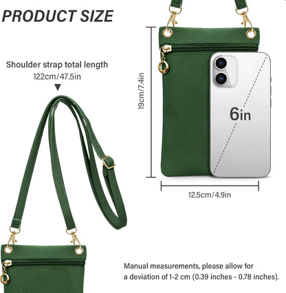 Cell Phone Purse, PU Leather Phone Bag Cell Phone Wallet for Women and Girls, Crossbody Phone Purse for Shopping