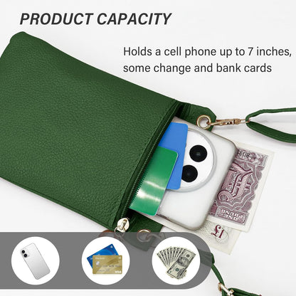Cell Phone Purse, PU Leather Phone Bag Cell Phone Wallet for Women and Girls, Crossbody Phone Purse for Shopping