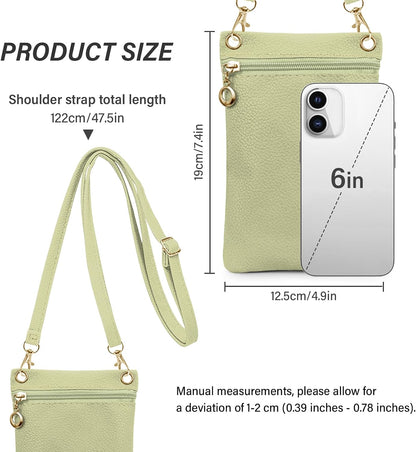 Cell Phone Purse, PU Leather Phone Bag Cell Phone Wallet for Women and Girls, Crossbody Phone Purse for Shopping