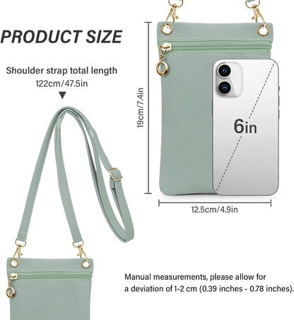 Cell Phone Purse, PU Leather Phone Bag Cell Phone Wallet for Women and Girls, Crossbody Phone Purse for Shopping