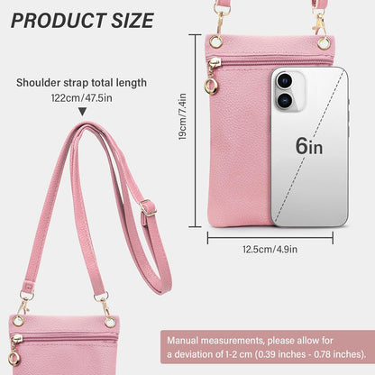 Cell Phone Purse, PU Leather Phone Bag Cell Phone Wallet for Women and Girls, Crossbody Phone Purse for Shopping