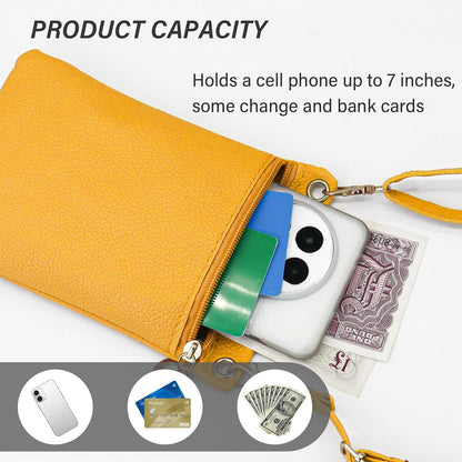 Cell Phone Purse, PU Leather Phone Bag Cell Phone Wallet for Women and Girls, Crossbody Phone Purse for Shopping