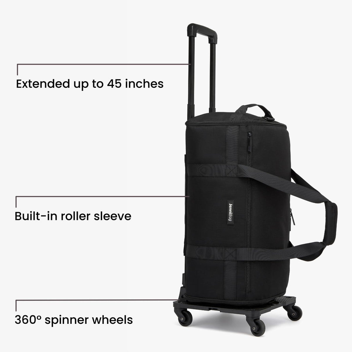 Convertible Travel Bag for Women, 60L Weekender Garment Duffel Carry-On with Shoe Compartment, Trolley Sleeve, Durable Water-Resistant Overnight Bag (Roller Edition, Beige)