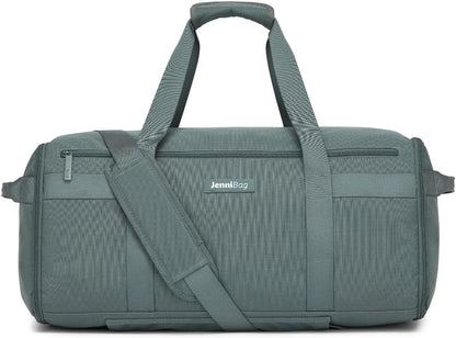 Convertible Travel Bag for Women, 60L Weekender Garment Duffel Carry-On with Shoe Compartment, Trolley Sleeve, Durable Water-Resistant Overnight Bag (Roller Edition, Beige)