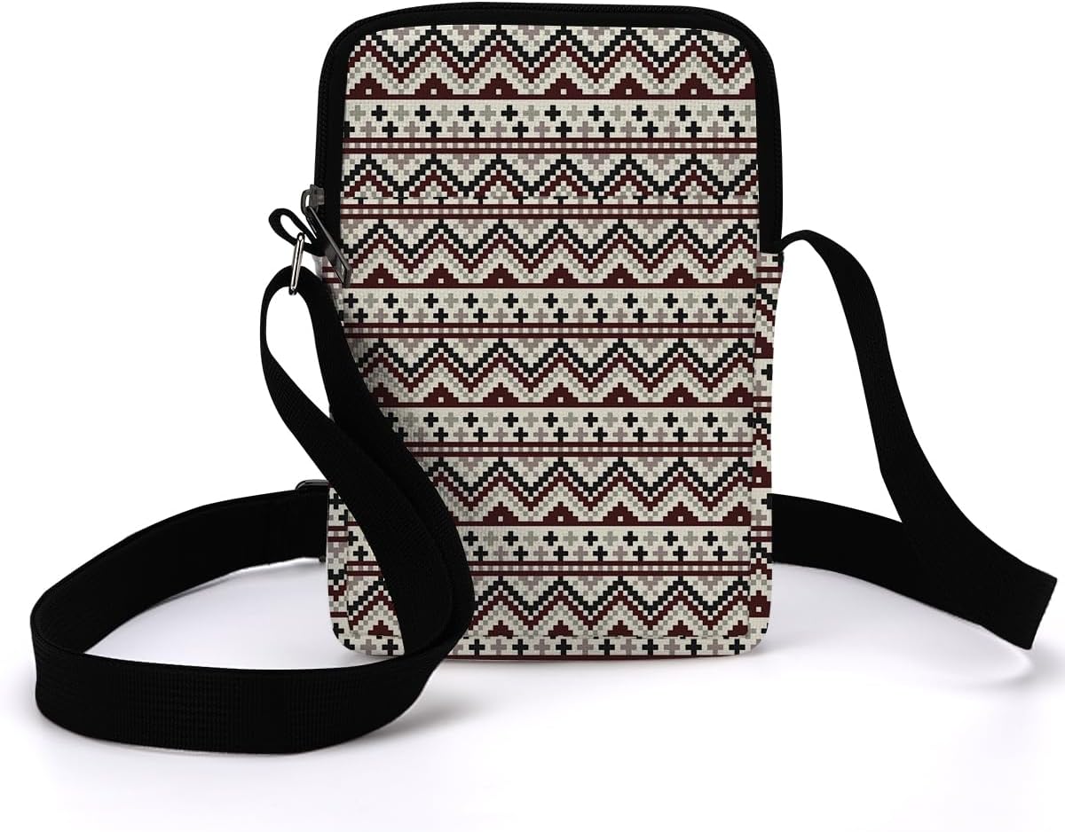 Aesthetic Patterns Crossbody Bags for Women Sling Bag Multi Waterproof Small Shoulder Sling Purse Bag Strap Cell Phone Bag