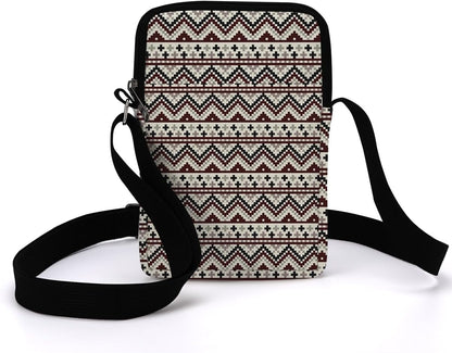 Aesthetic Patterns Crossbody Bags for Women Sling Bag Multi Waterproof Small Shoulder Sling Purse Bag Strap Cell Phone Bag