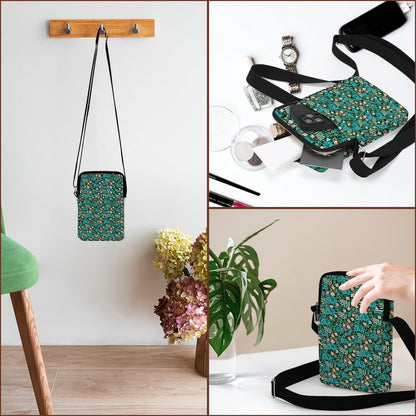 Aesthetic Patterns Crossbody Bags for Women Sling Bag Multi Waterproof Small Shoulder Sling Purse Bag Strap Cell Phone Bag